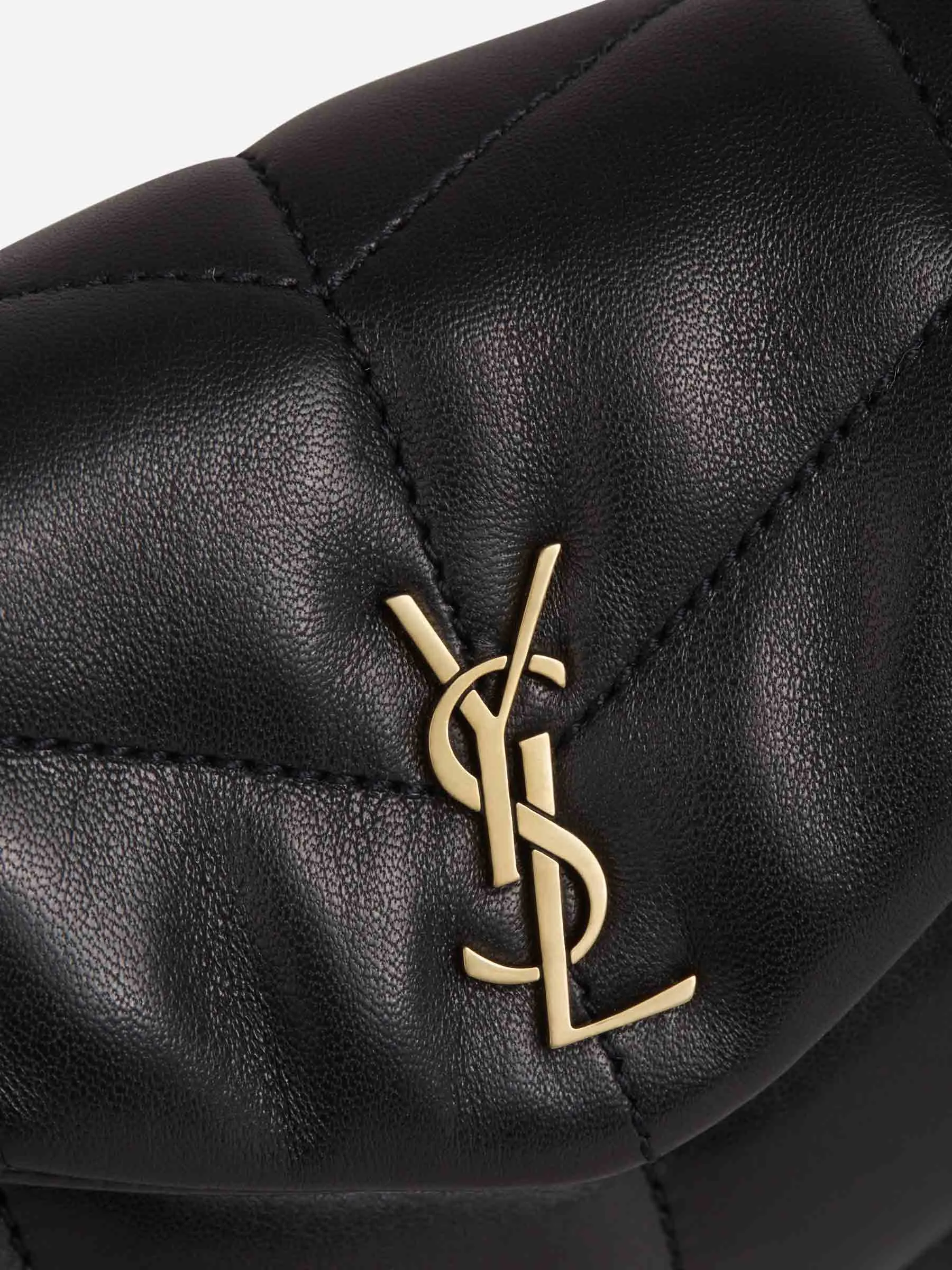 Saint Laurent Puffer Quilted Small Pouch Bag