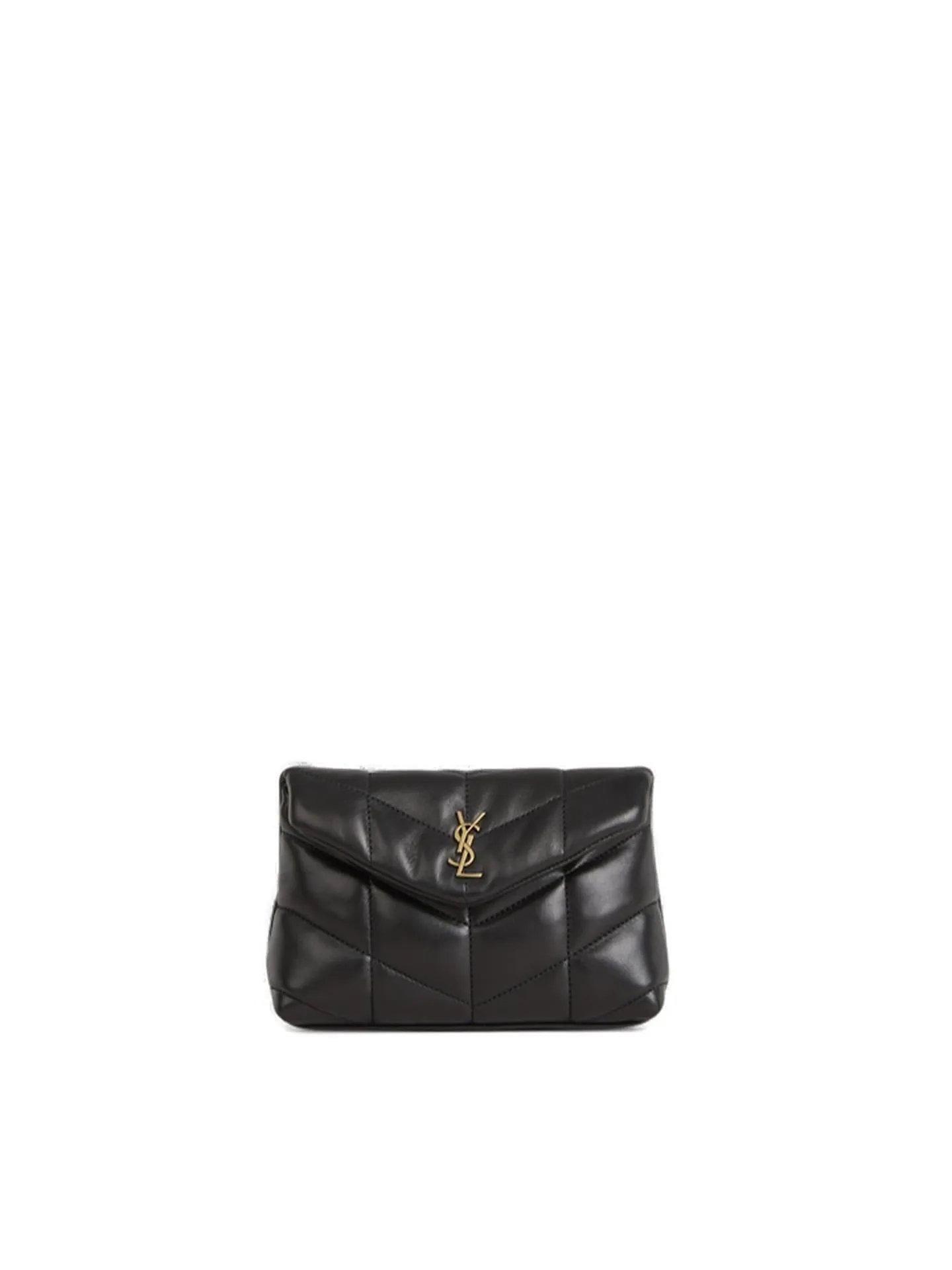 Saint Laurent Puffer Quilted Small Pouch Bag