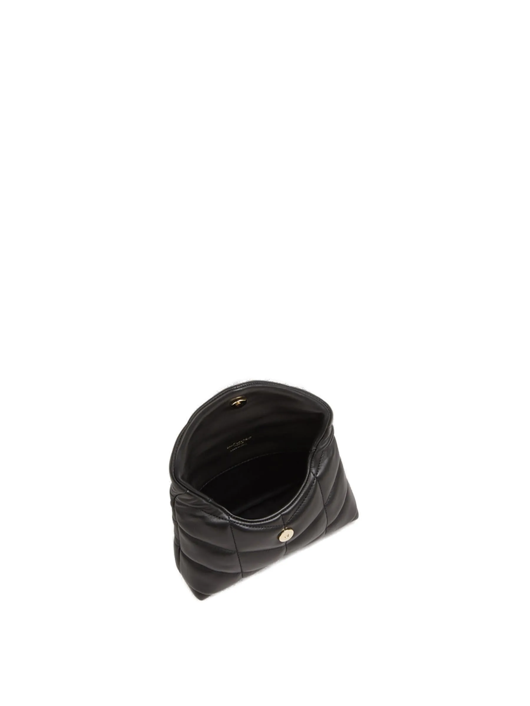 Saint Laurent Puffer Quilted Small Pouch Bag
