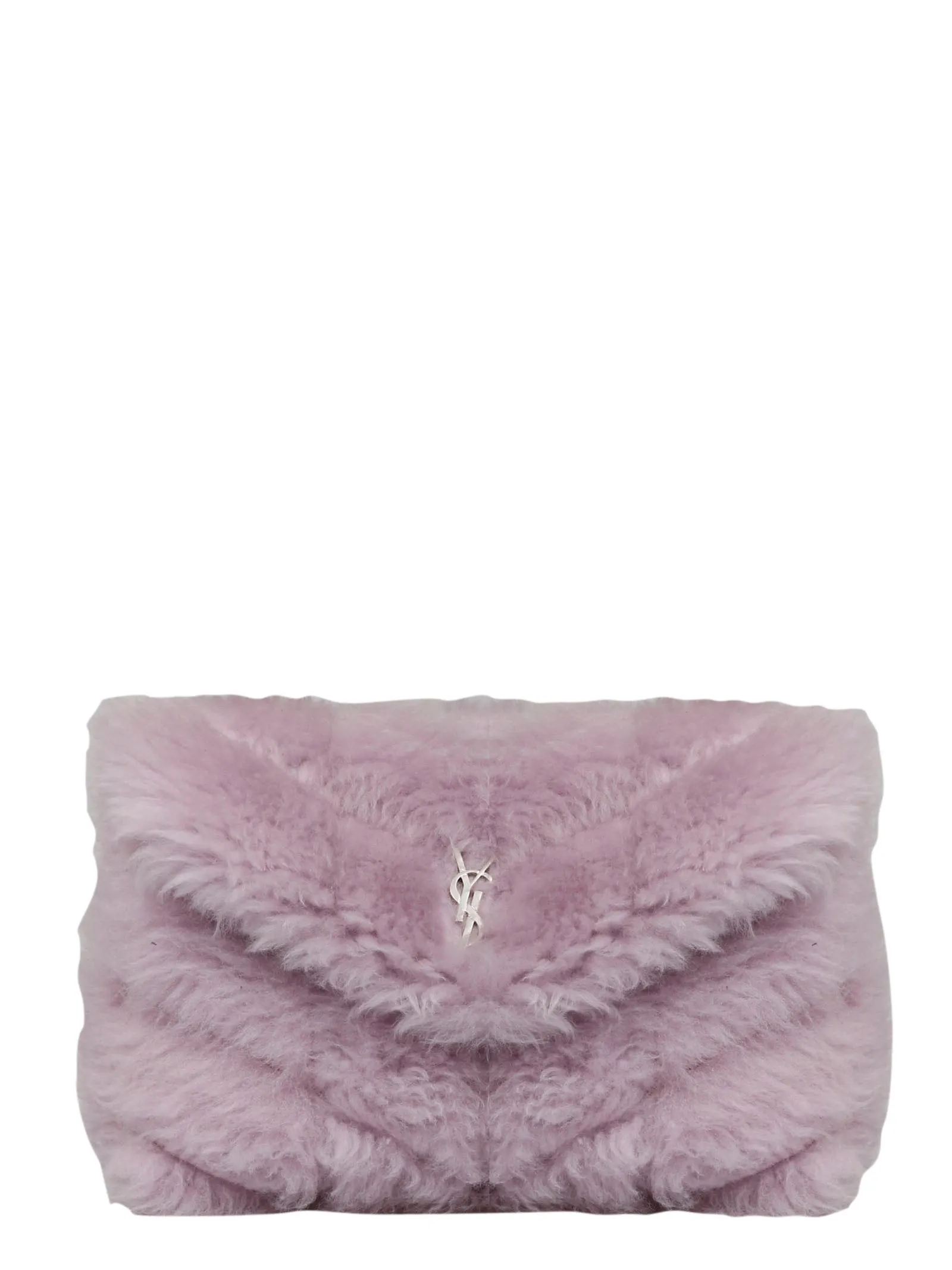 Saint Laurent Puffer Small Quilted Clutch Bag