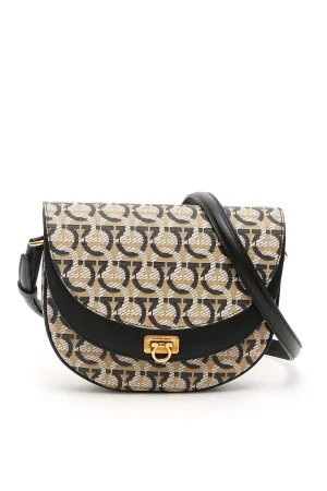 Salvatore Ferragamo Gancini Logo Engraved Crossbody Bag