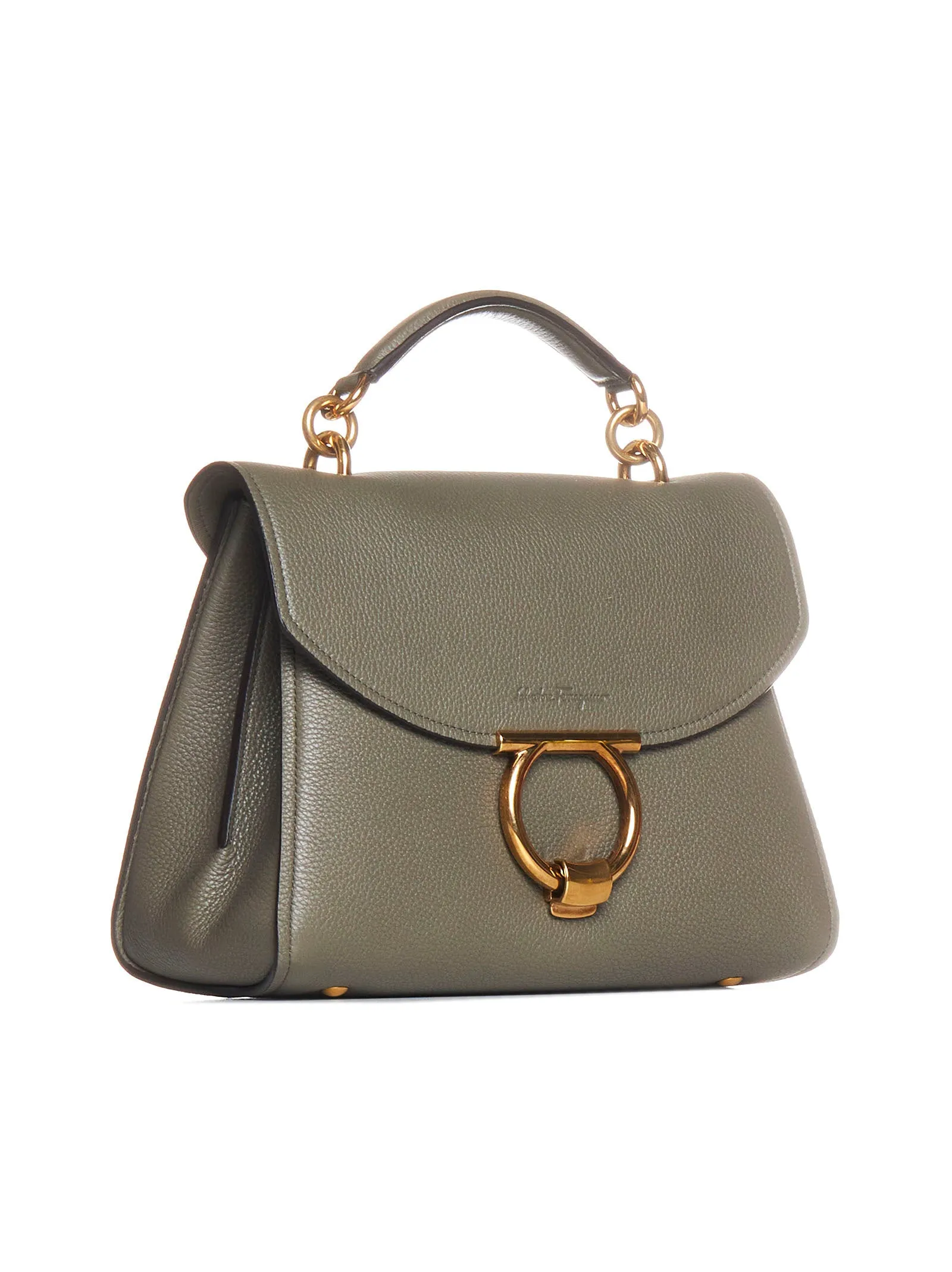 Salvatore Ferragamo Gancini Top Handle Bag