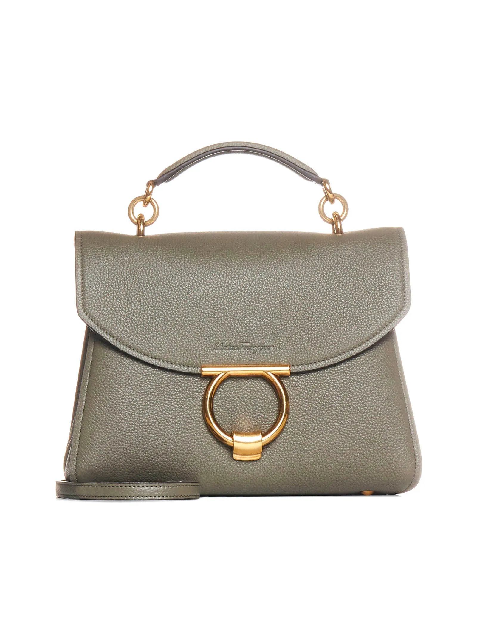 Salvatore Ferragamo Gancini Top Handle Bag