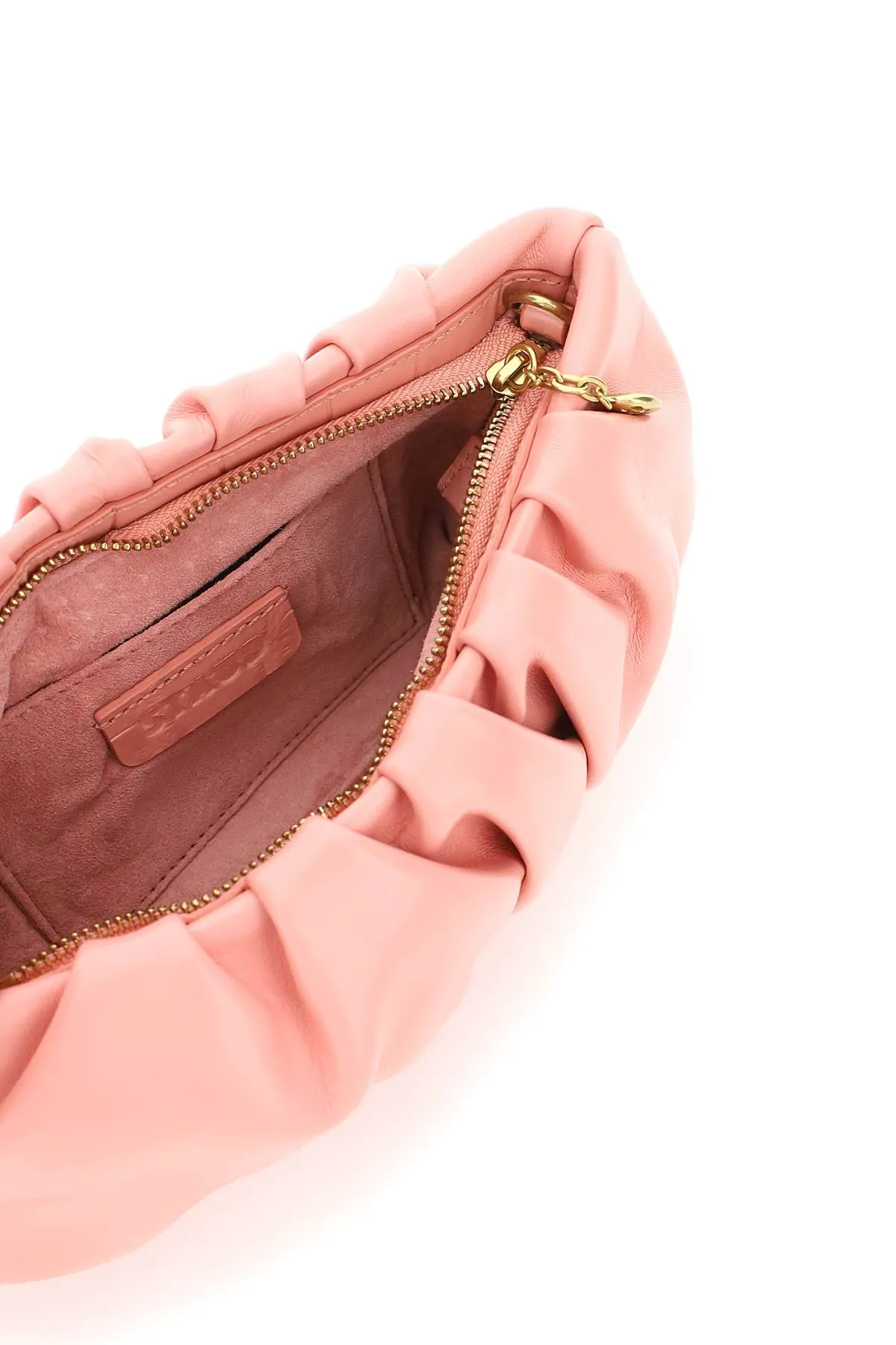 Staud Bean Ruched Strapped Clutch Bag