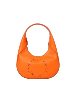 Stella McCartney Logo Perforated Small Shoulder Bag