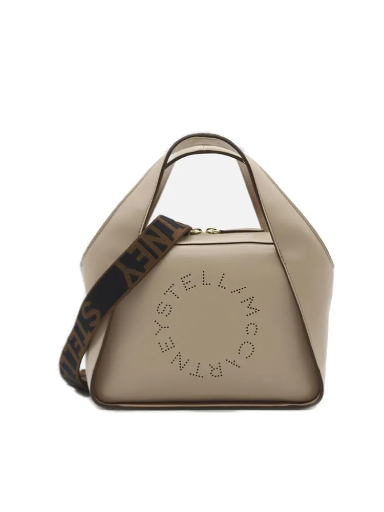 Stella McCartney Mini Logo Perforated Crossbody Bag
