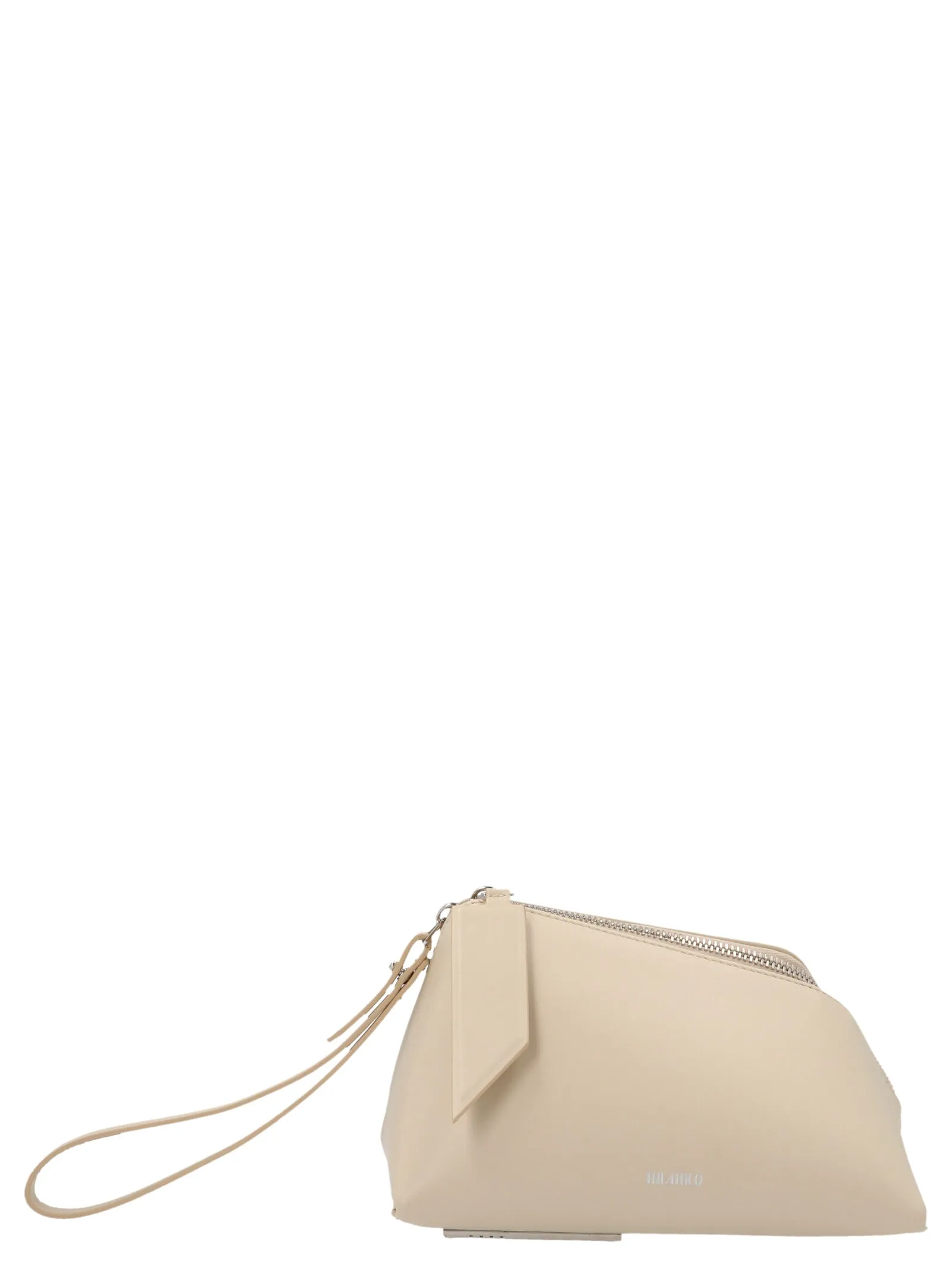 The Attico Logo Printed Clutch Bag