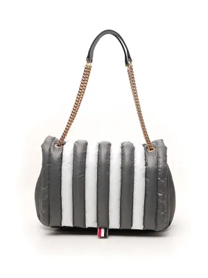 Thom Browne Striped Quilted Shoulder Bag