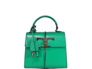 Tod's Logo Plaque Foldover Top Tote Bag
