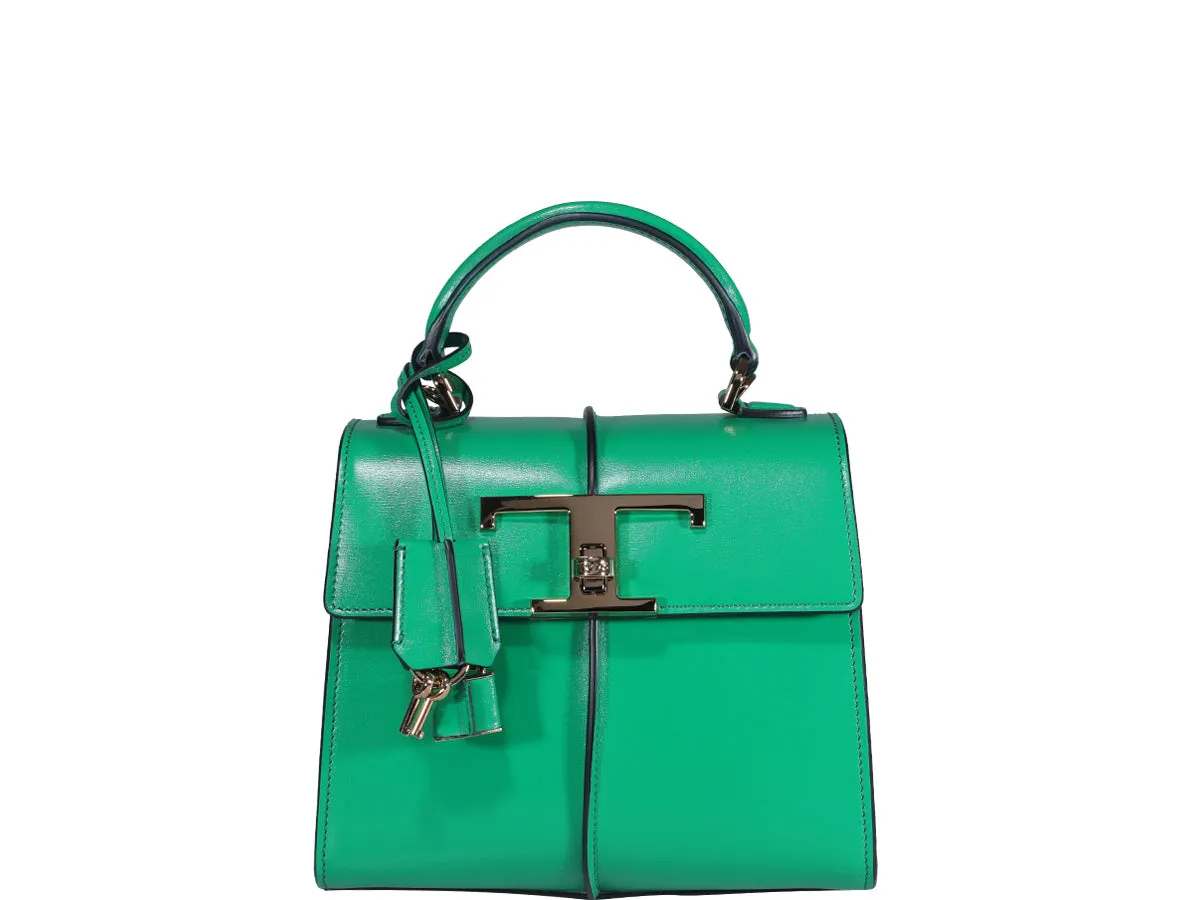 Tod's Logo Plaque Foldover Top Tote Bag