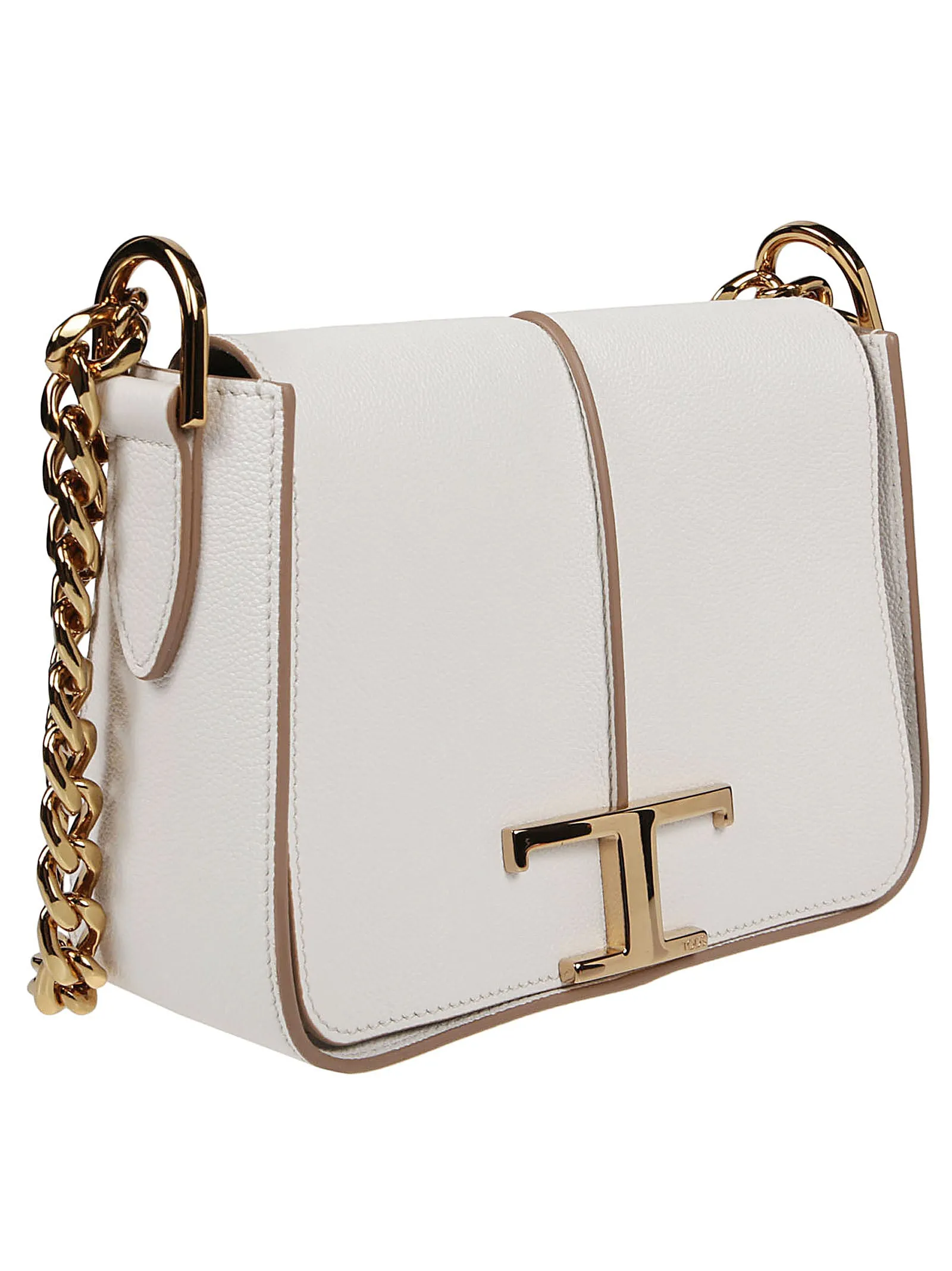 Tod's T Plaque Foldover Mini Crossbody Bag