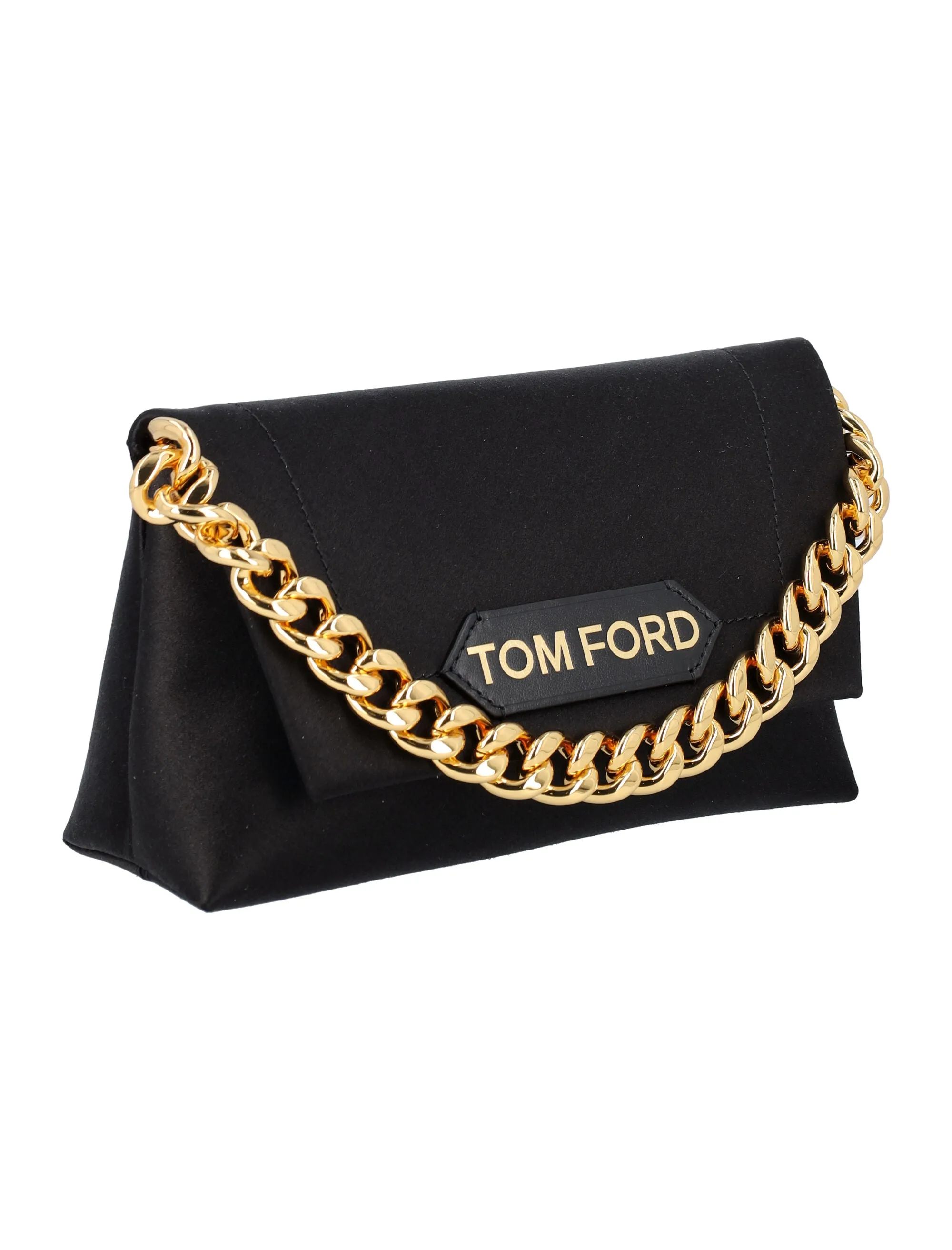Tom Ford Logo Patch Chained Mini Shoulder Bag