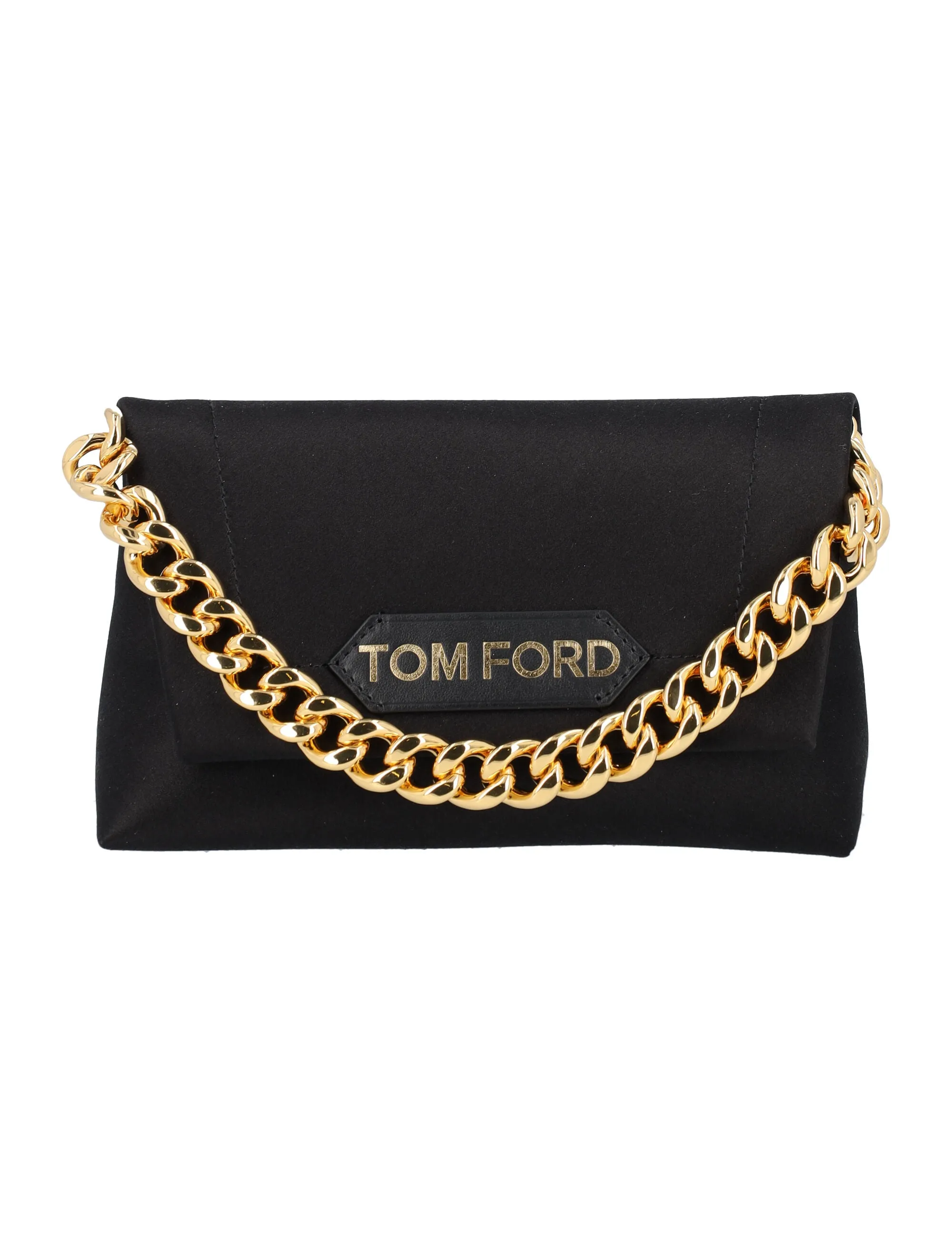 Tom Ford Logo Patch Chained Mini Shoulder Bag