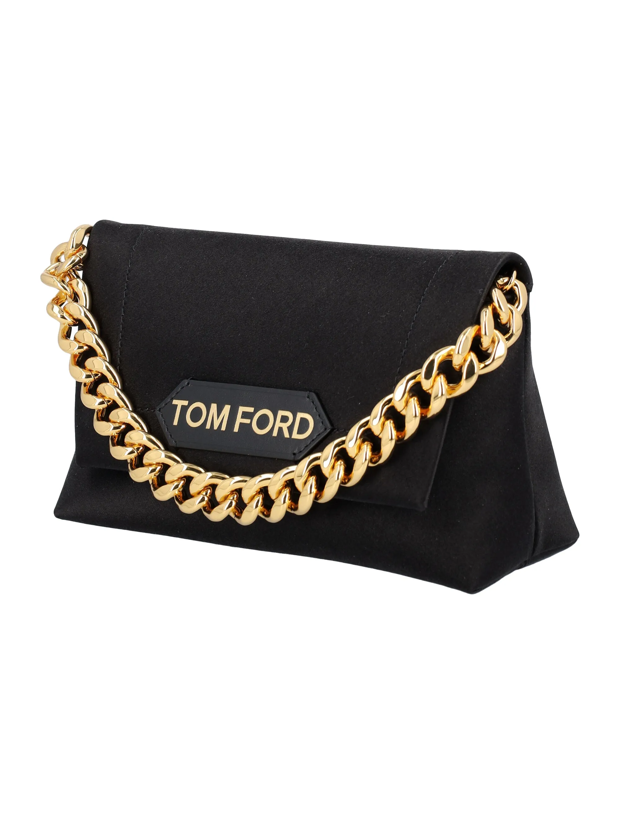 Tom Ford Logo Patch Chained Mini Shoulder Bag