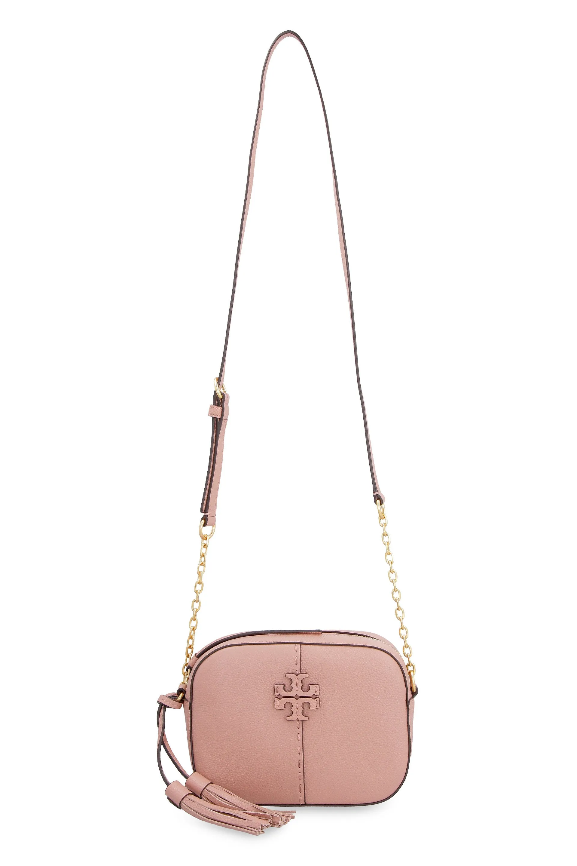 Tory Burch Logo Plaque Zipped Camera Bag