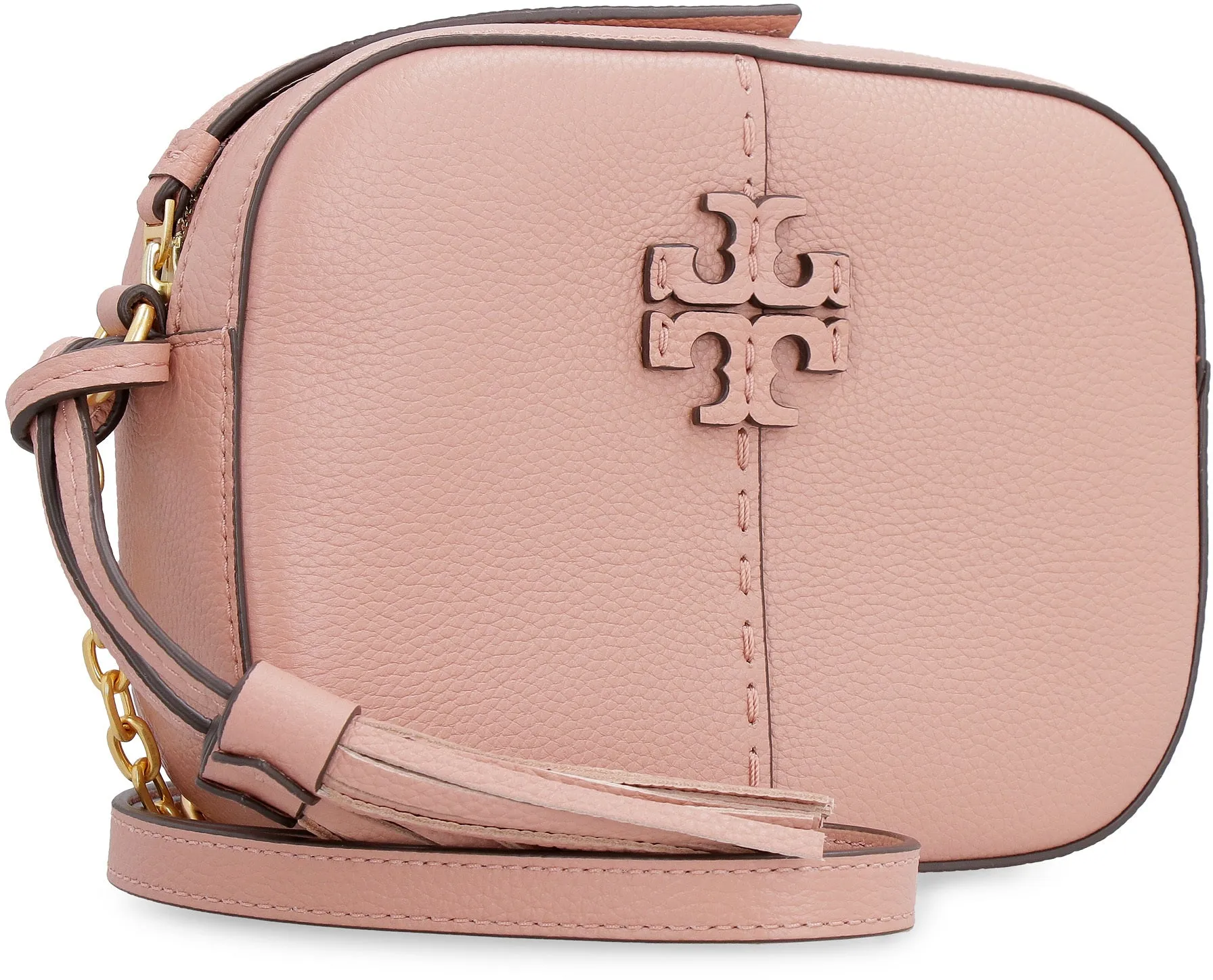 Tory Burch Logo Plaque Zipped Camera Bag