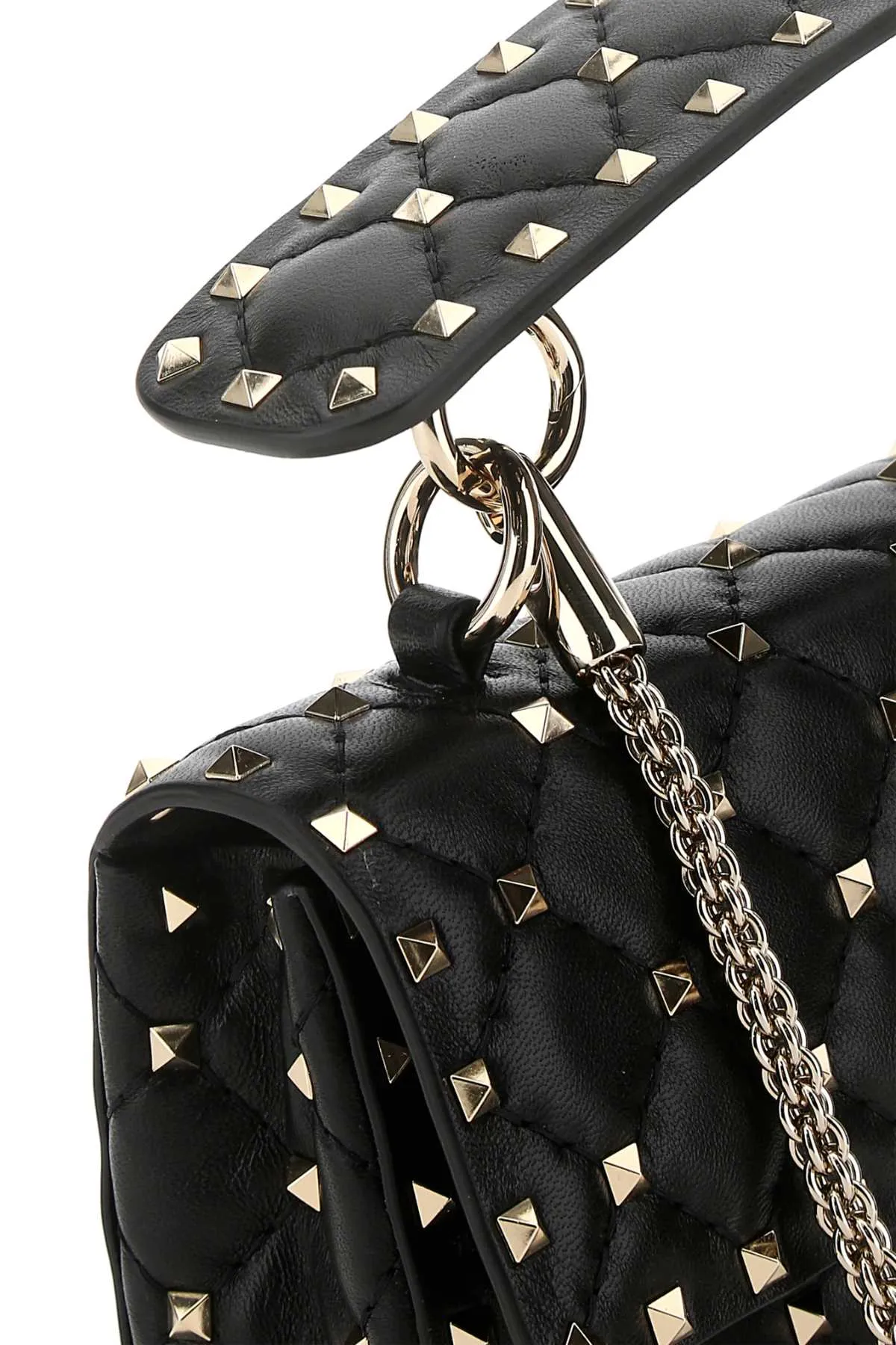 Valentino Garavani Rockstud Foldover Top Crossbody Bag