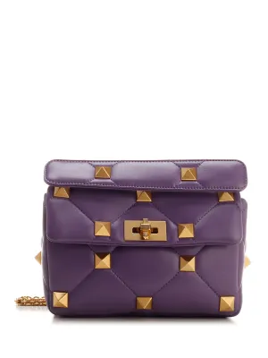 ValentinoGaravani Roman Stud Chained Medium Shoulder Bag