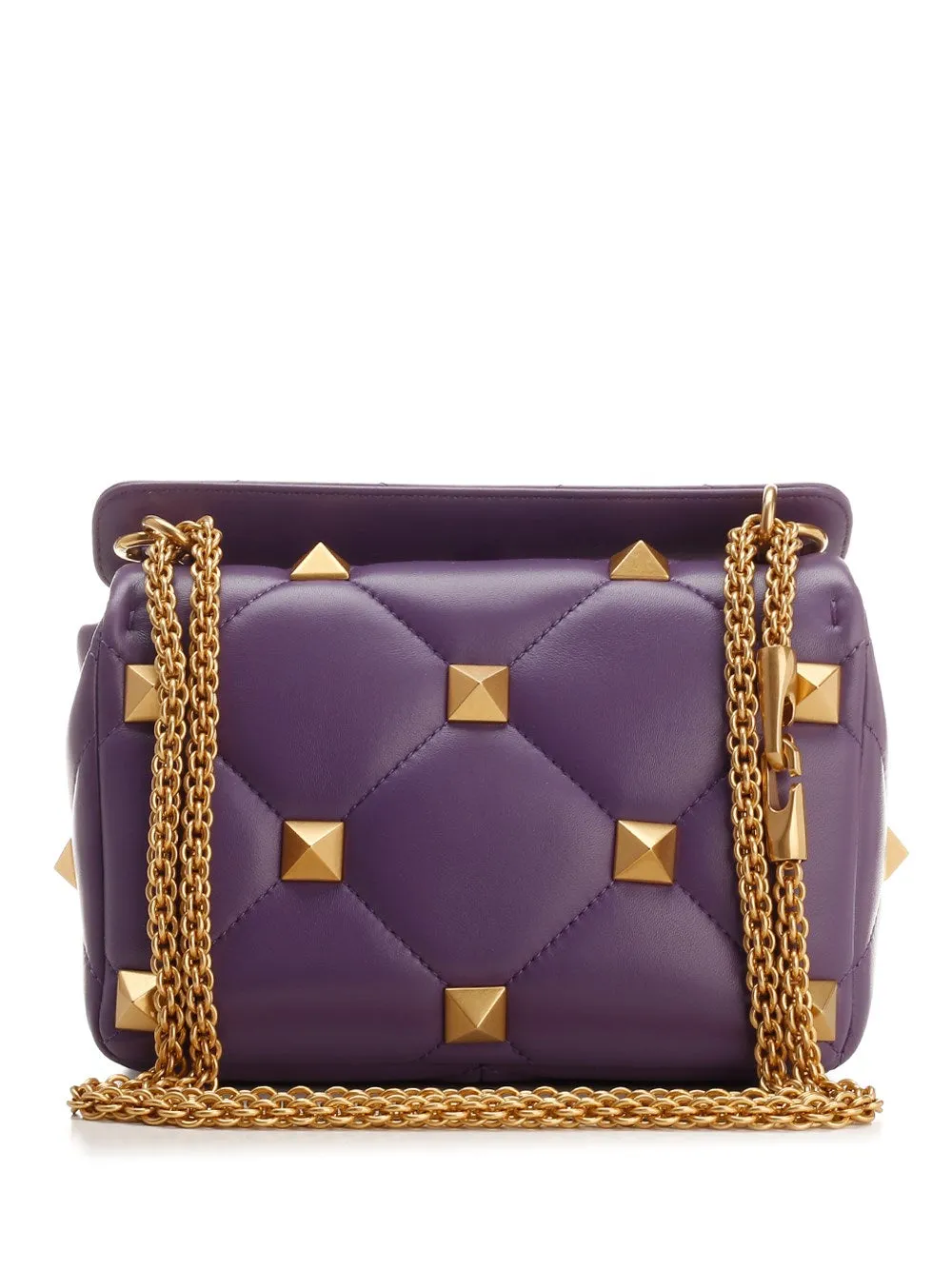 ValentinoGaravani Roman Stud Chained Medium Shoulder Bag