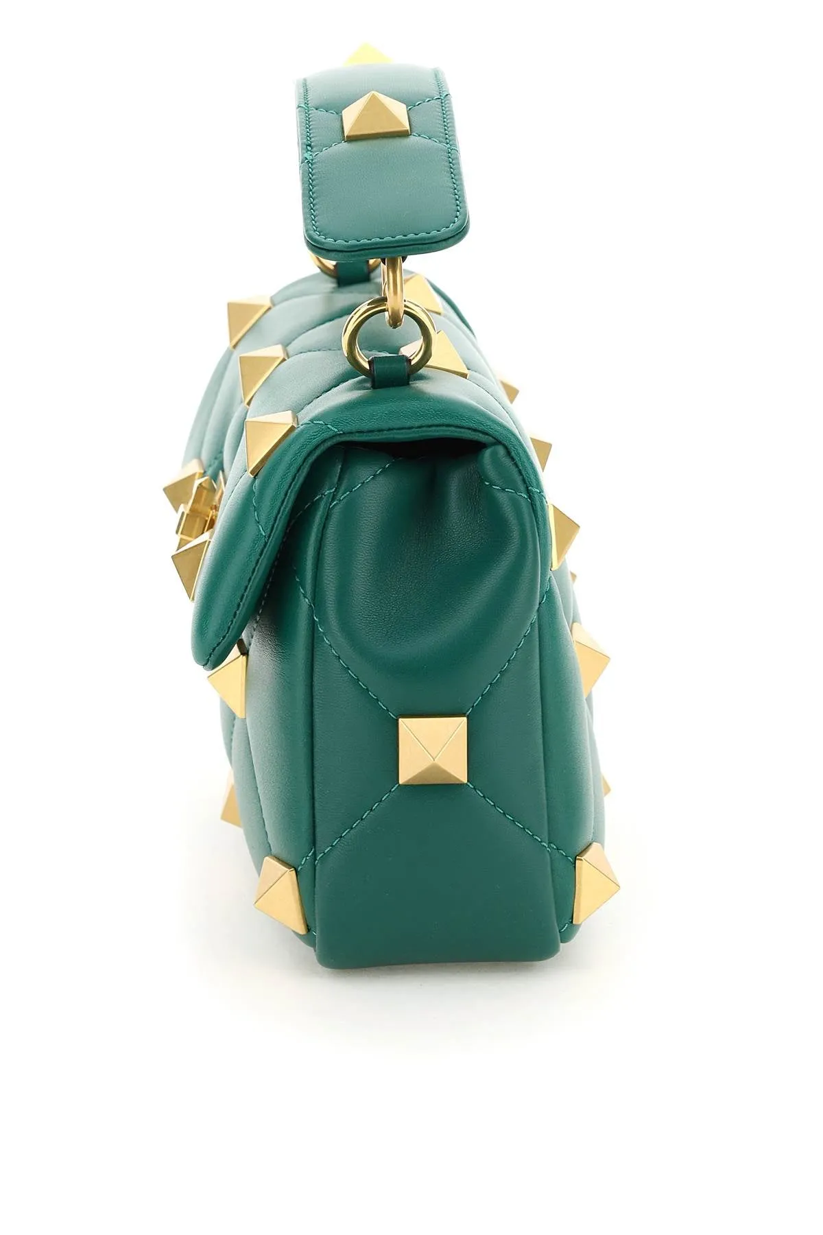 ValentinoGaravani Roman Stud Chained Medium Shoulder Bag