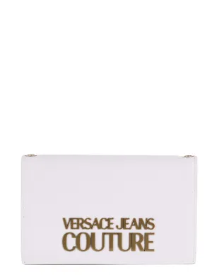 Versace Jeans Couture Logo Plaque Foldover Clutch Bag