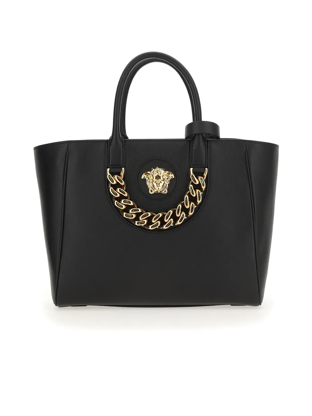 Versace La Medusa Chain-Link Medium Tote Bag